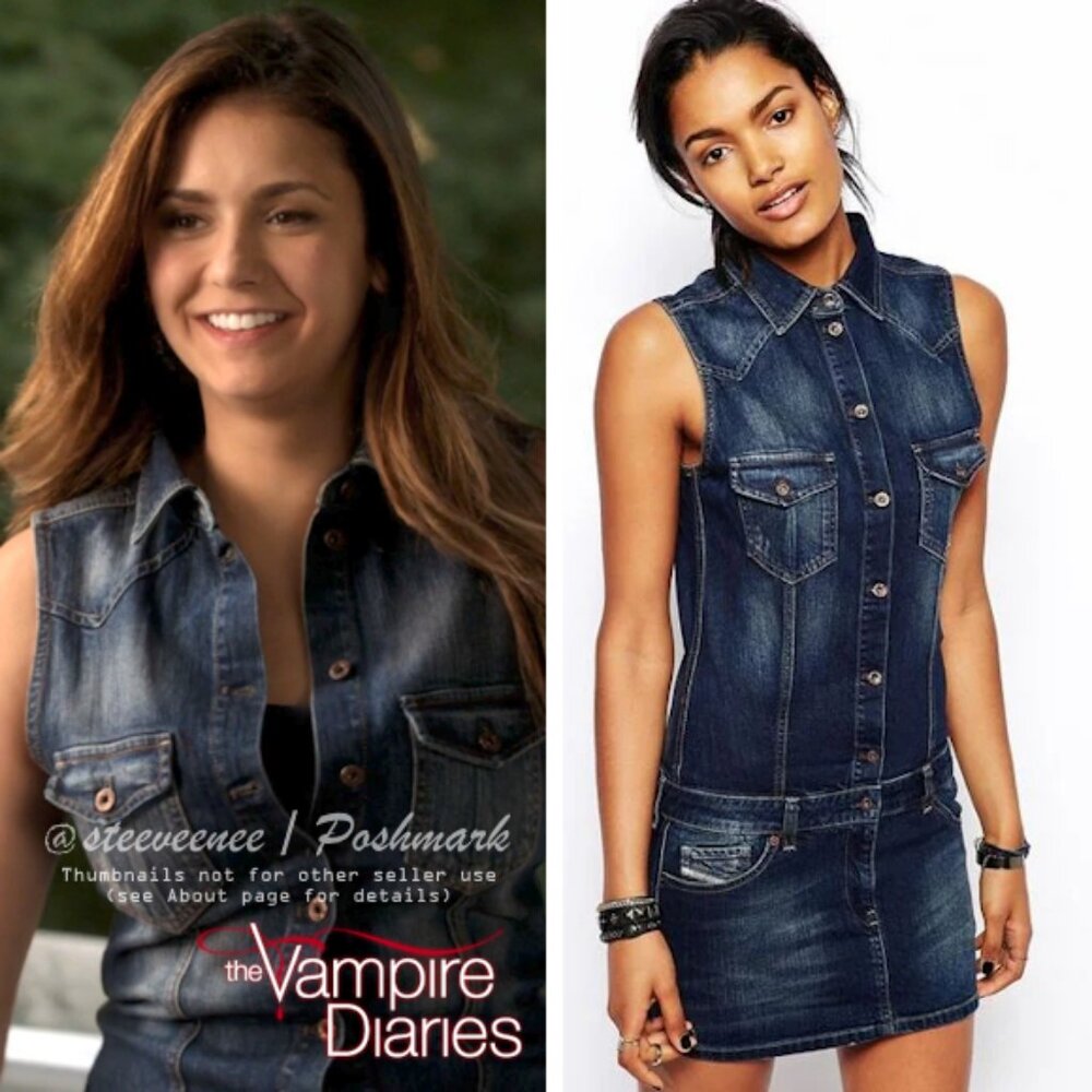 Diesel De-Drios Denim Dress ASO Elena Gilbert